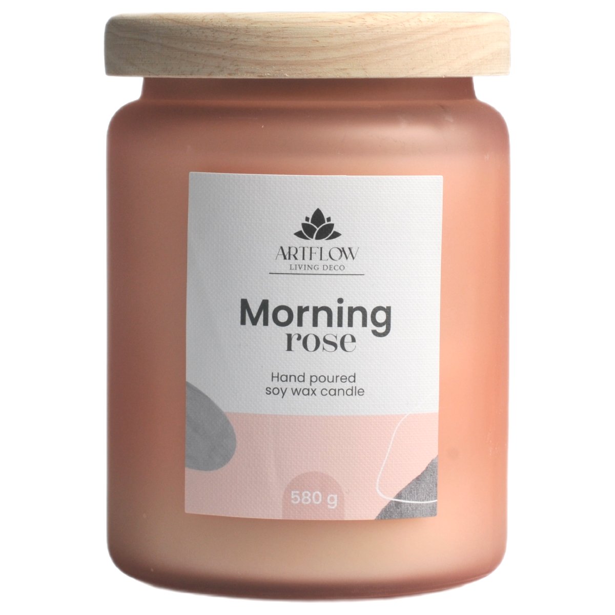 Aromatiska svece MORNING ROSE 580gr, +/- 60h 9136317 (4750959136317)