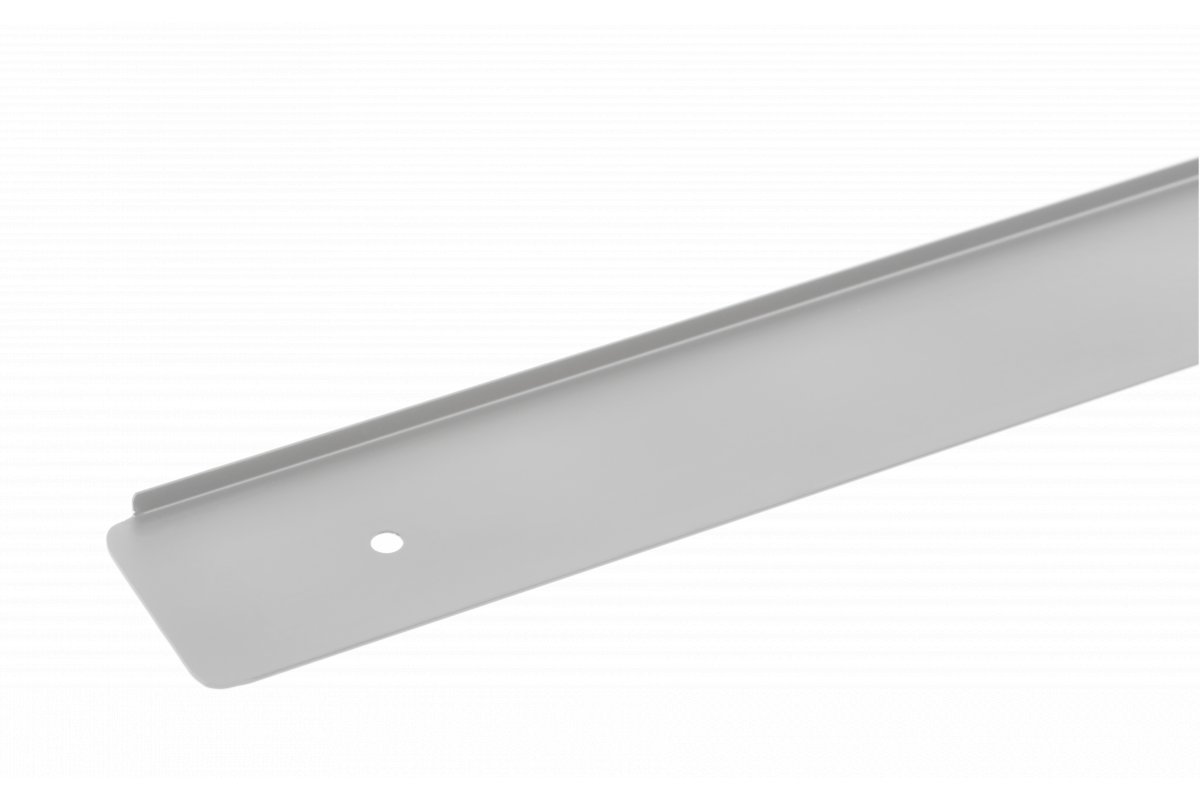 Galda virsmas nobeiguma liste kreisa aluminija