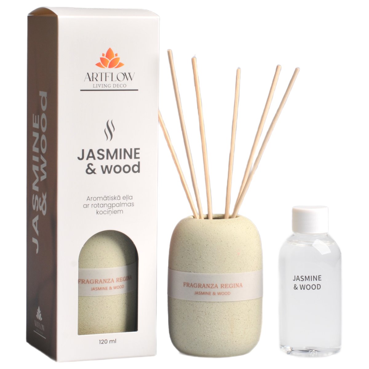 Aromatiska ella JASMINE & WOOD, 120ml 9136201 (4750959136201)