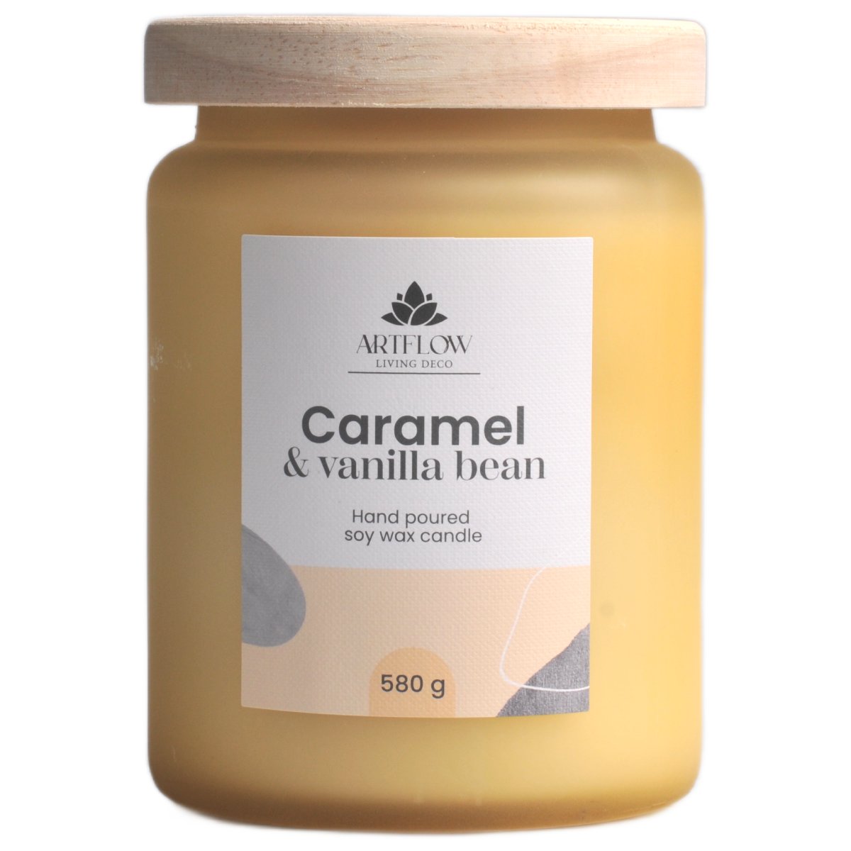 Aromatiska svece CARAMEL & VANILLA BEAN 580gr, +/- 60h 9136324 (4750959136324)